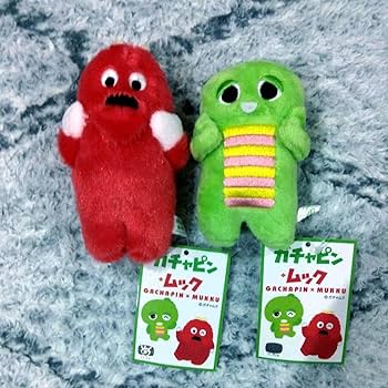 Amazon.co.jp: ガチャピン ムックぬいぐるみマスコット 2種